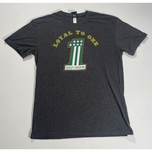 Vintage Harley Davidson T-Shirt Size L Adult Vandervest Green Bay Wisconsin Y2K